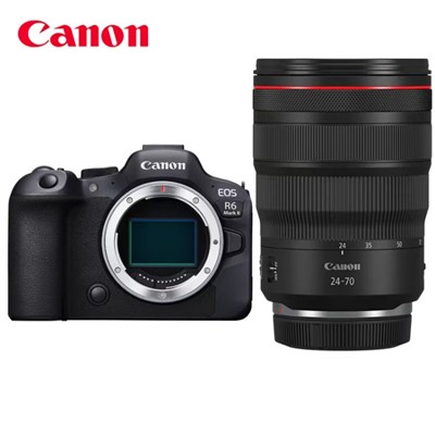 佳能（Canon）EOSR6II(24-70F2.8) 单电/微单相机 R6二代 全画幅微单数码相机 24-70大三元 变焦镜头 摄影摄像 高清直播 会议拍照 畅拍套装